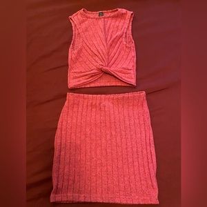 Skirt and Crop Top Set
